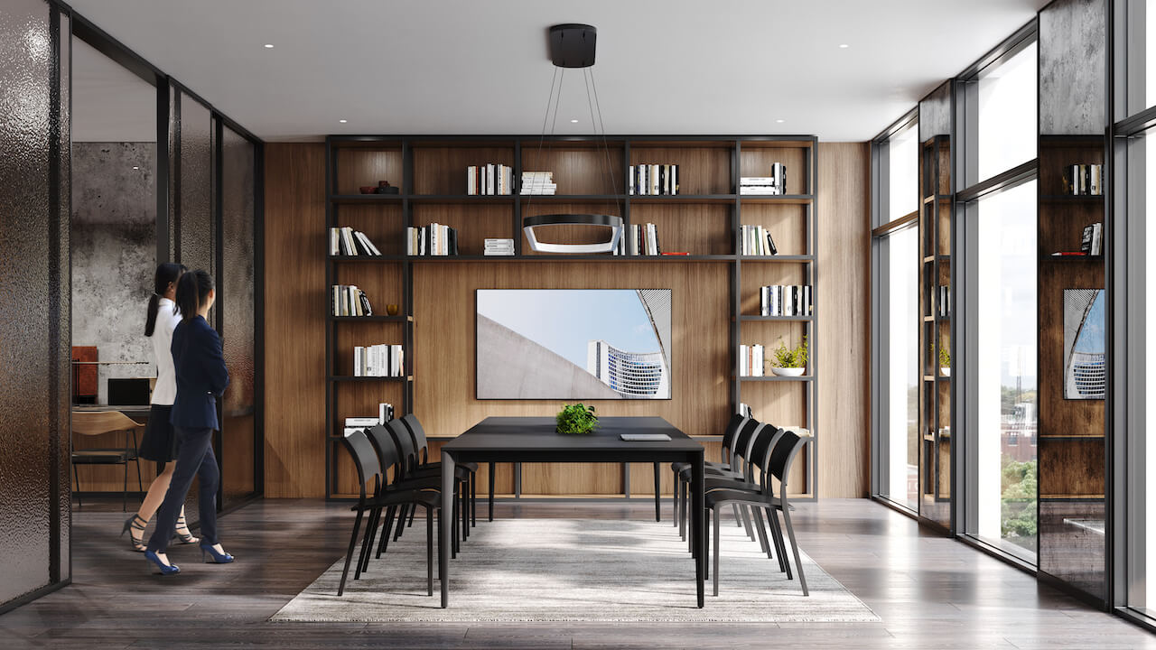 Rendering of 316 Junction Condos co-working space