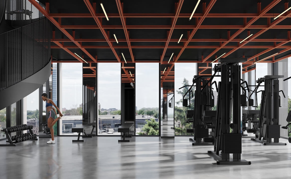 Rendering of 316 Junction Condos gym