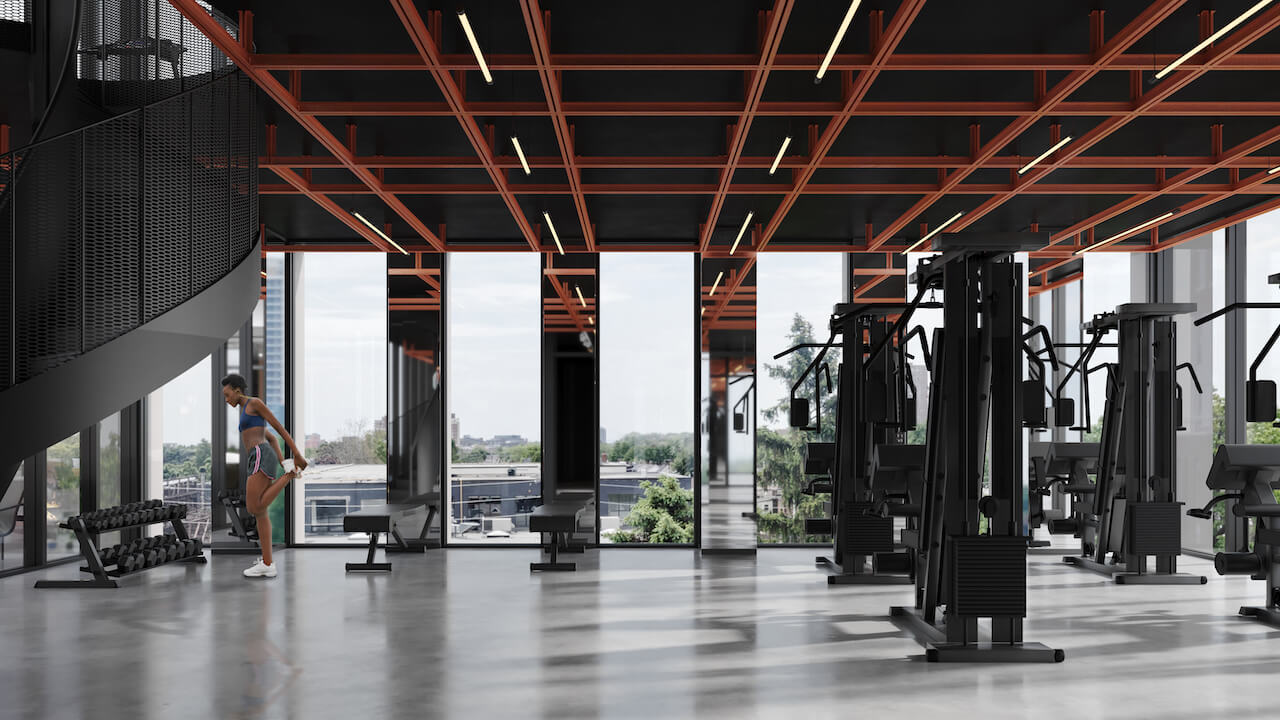 Rendering of 316 Junction Condos gym