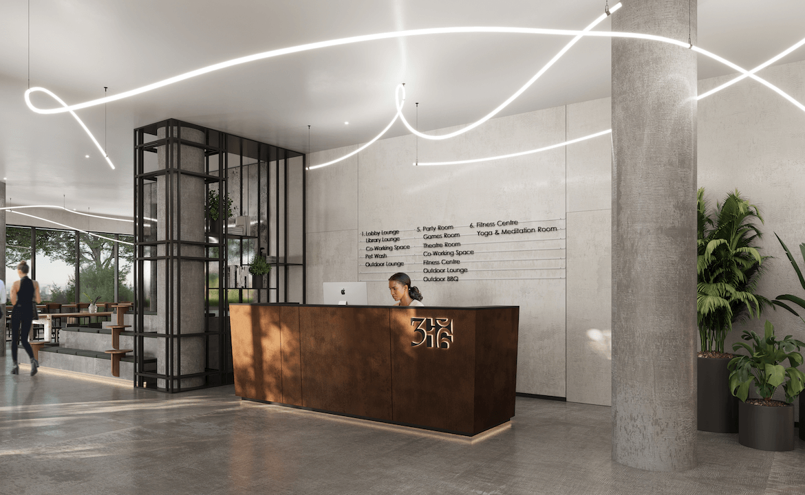 Rendering of 316 Junction Condos lobby