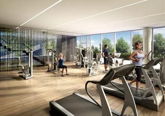 Rendering of Unexusmuskoka Condos interior fitness centre