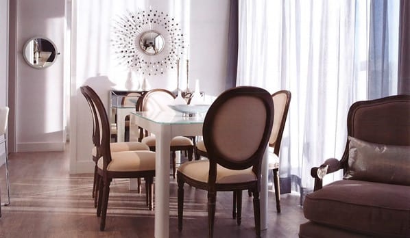 Rendering of Unexusmuskoka Condos interior suite dining area