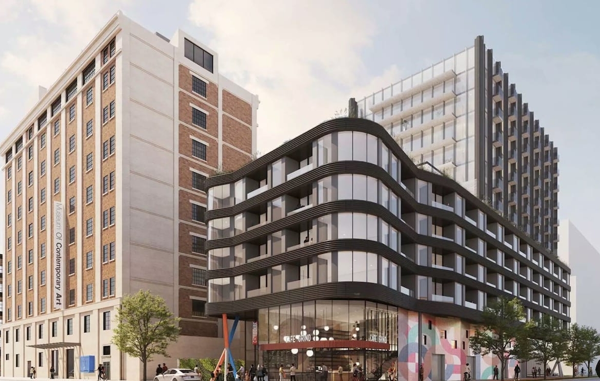 Exterior rendering of 150 Sterling Road Condos siding close up