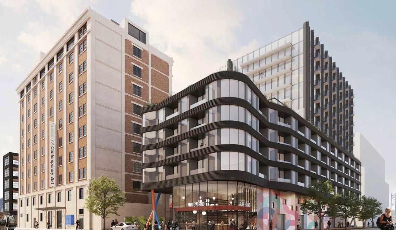Exterior rendering of 150 Sterling Road Condos siding close up