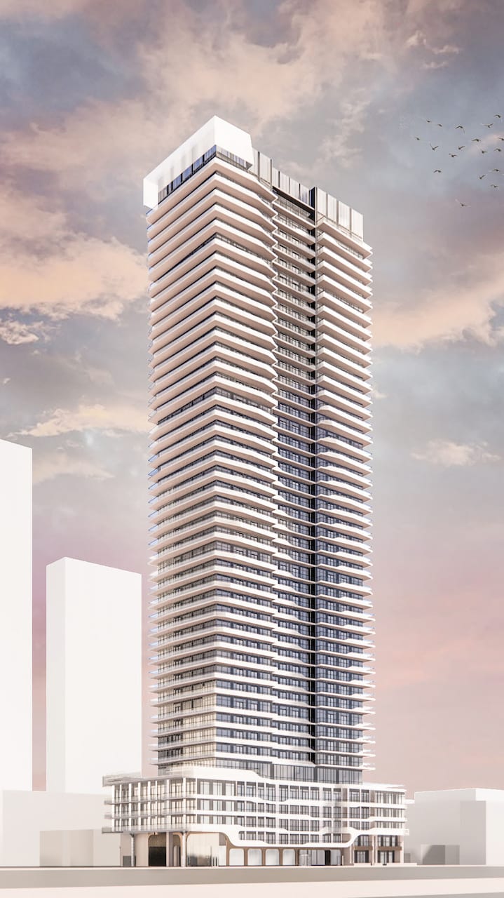 Rendering of 18 Athabaska Condos full view 1