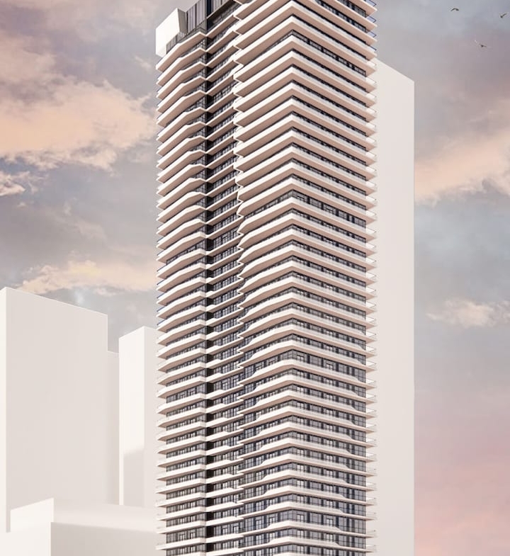 Rendering of 18 Athabaska Condos full view 2