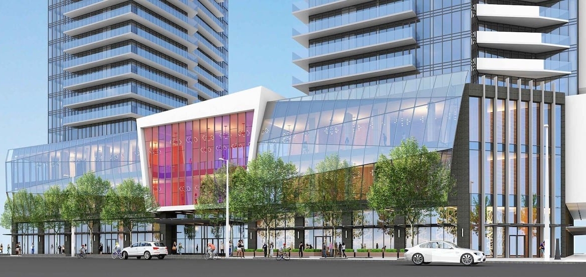 Rendering of 3201 Highway 7 Condos ground floor retail