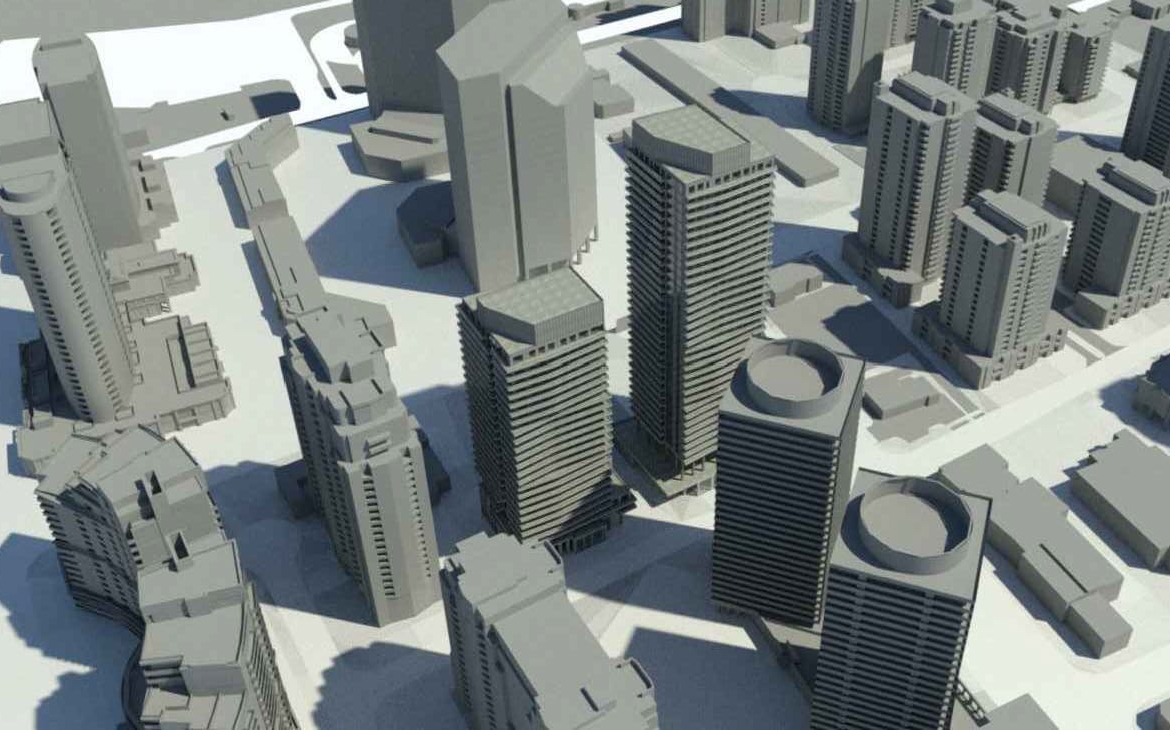 Rendering of 5576 Yonge Condos aerial 1