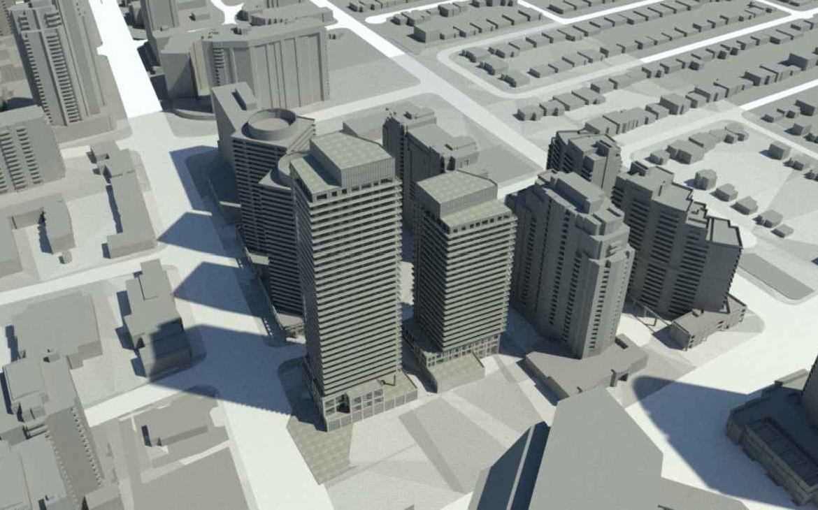 Rendering of 5576 Yonge Condos aerial 2