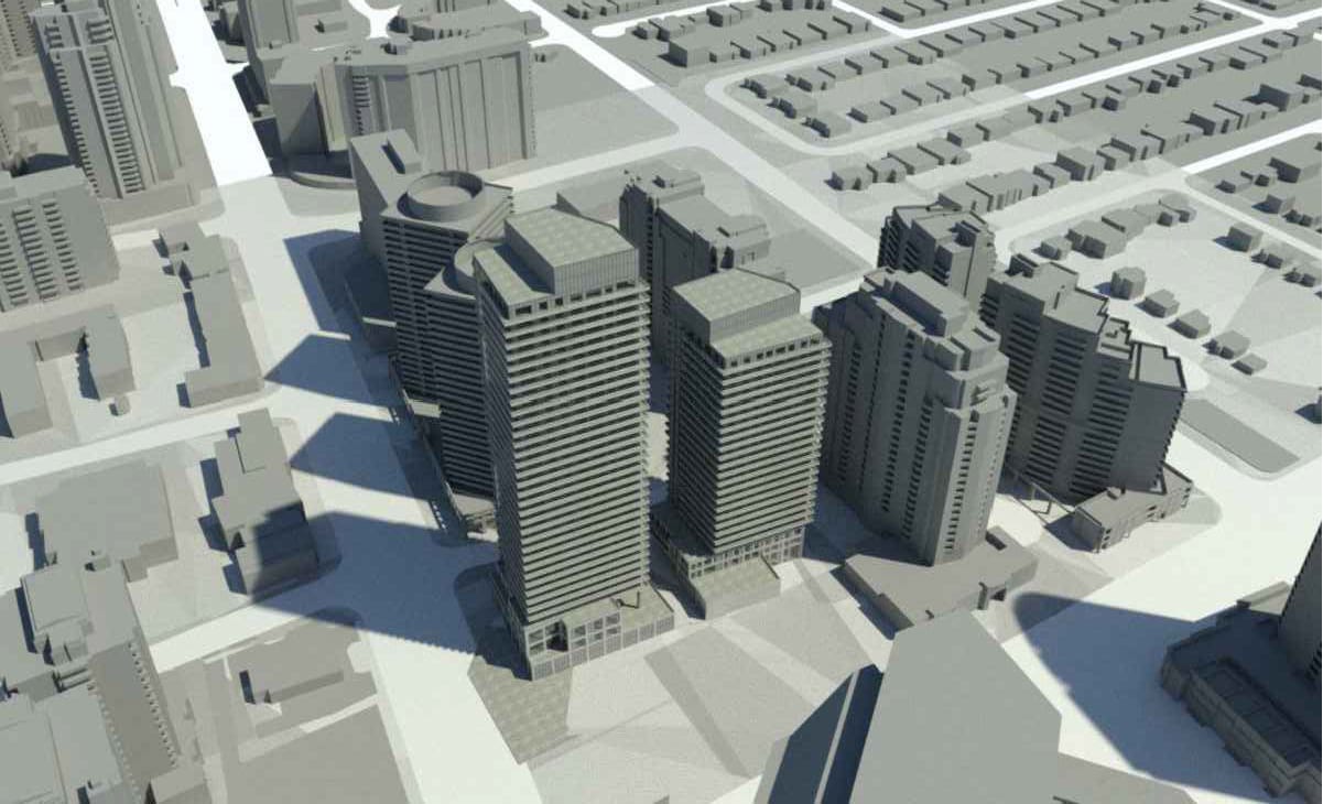 Rendering of 5576 Yonge Condos aerial 2