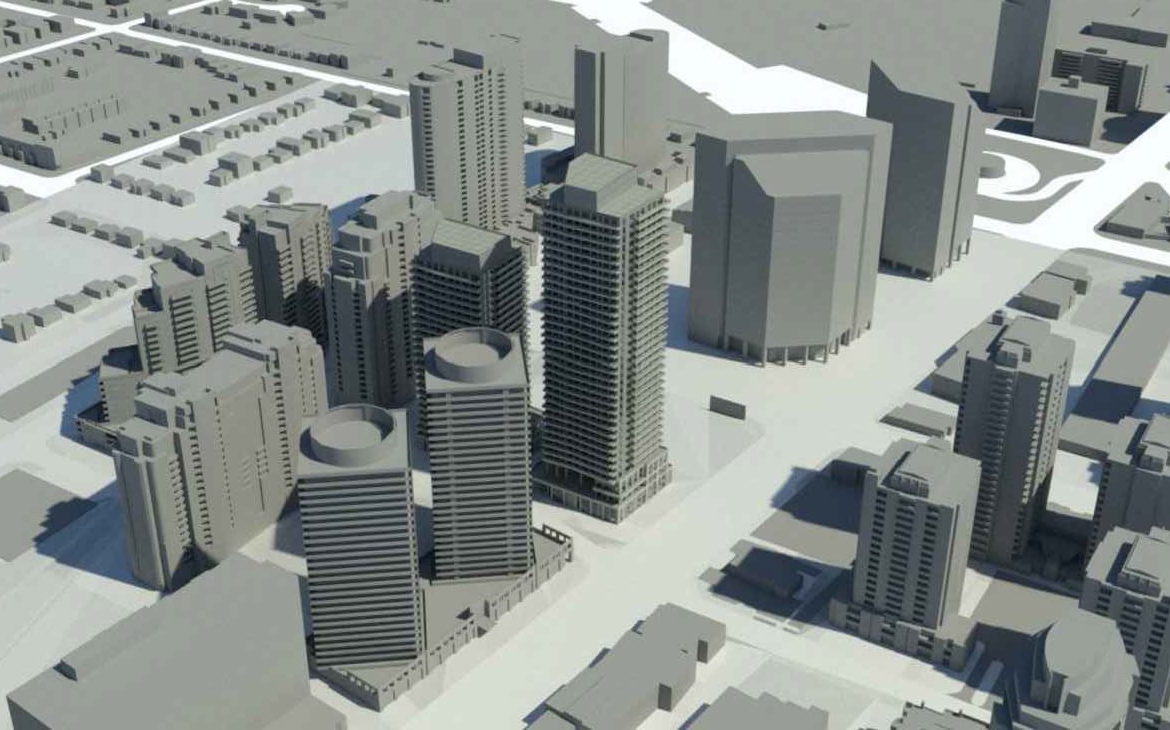 Rendering of 5576 Yonge Condos aerial 3