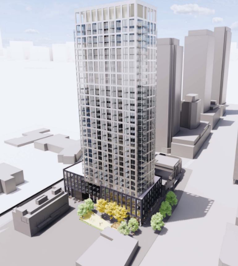 Exterior rendering of Bella Condos in Toronto