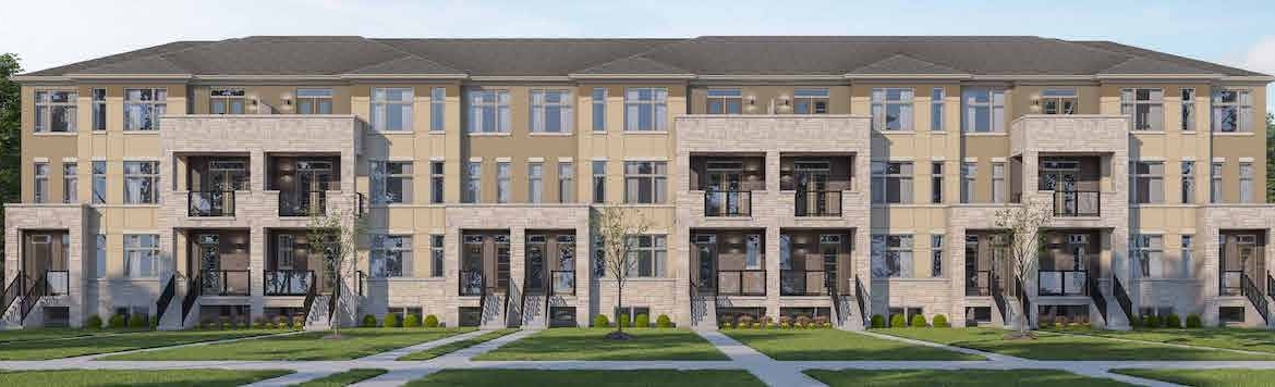 Exterior rendering of Rendering of Maya Urban Towns stacked towns style 1 front