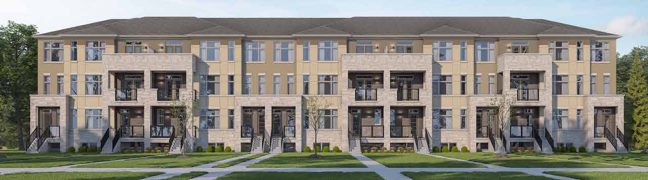 Exterior rendering of Rendering of Maya Urban Towns stacked towns style 1 front