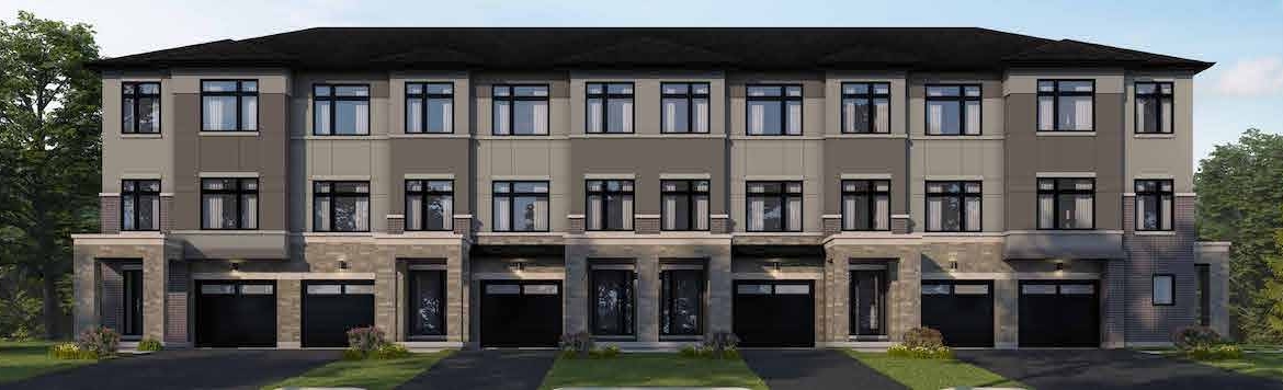 Exterior rendering of Rendering of Maya Urban Towns stacked towns style 5 front