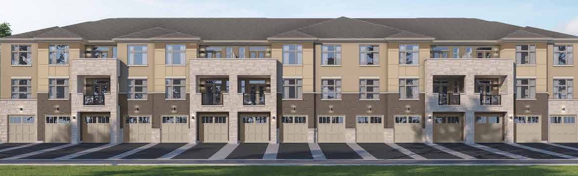 Exterior rendering of Rendering of Maya Urban Towns stacked towns style 1 back