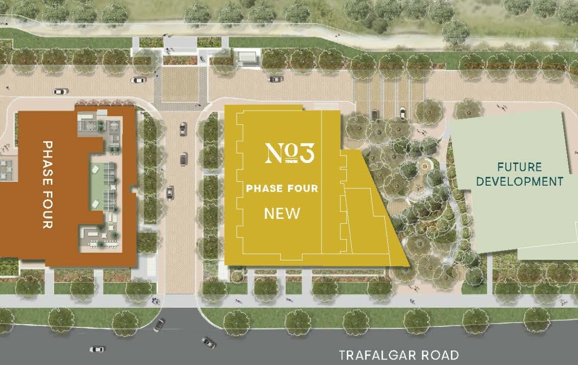Site Map of North Oak Tower 3 Condos
