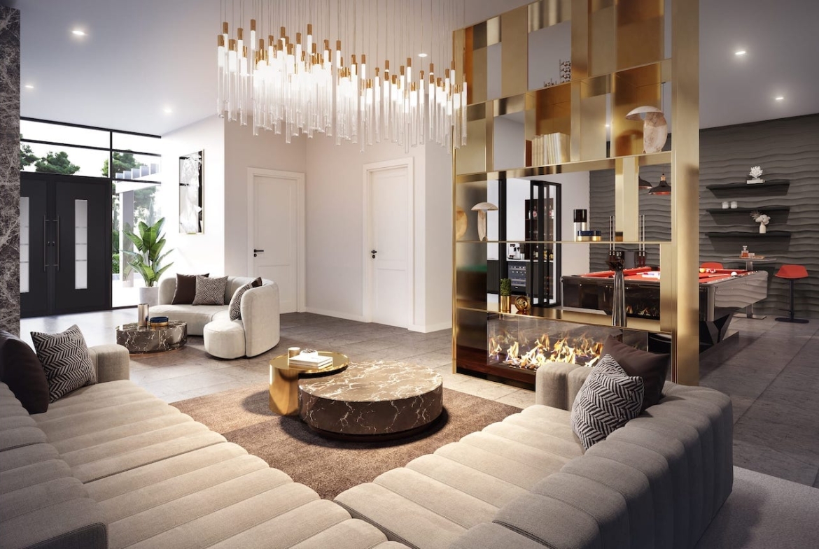 Rendering of Upper Vista Muskoka 4 condos interior party room