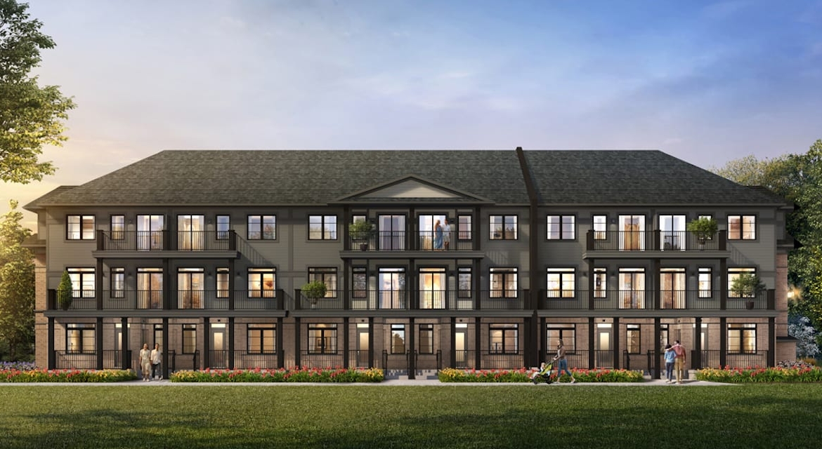 Rendering of Wallaceton exterior at night
