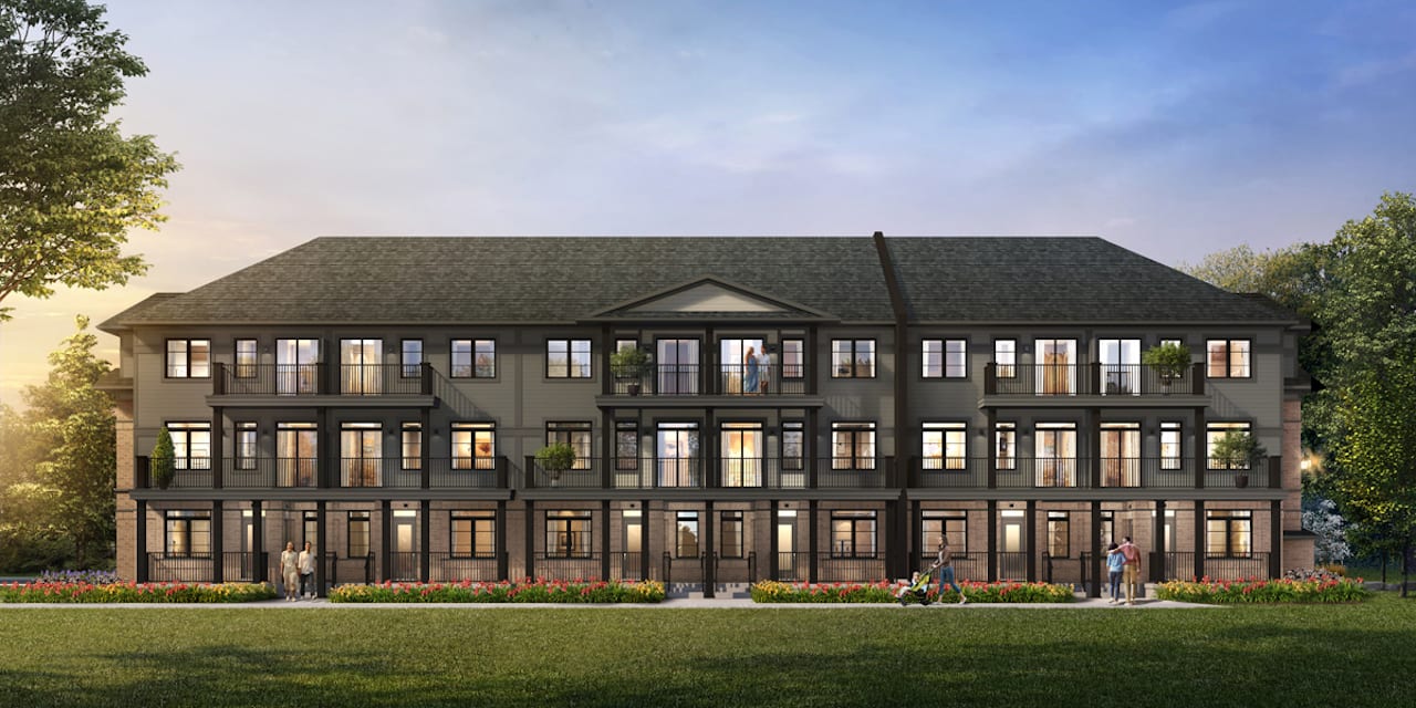 Rendering of Wallaceton exterior at night