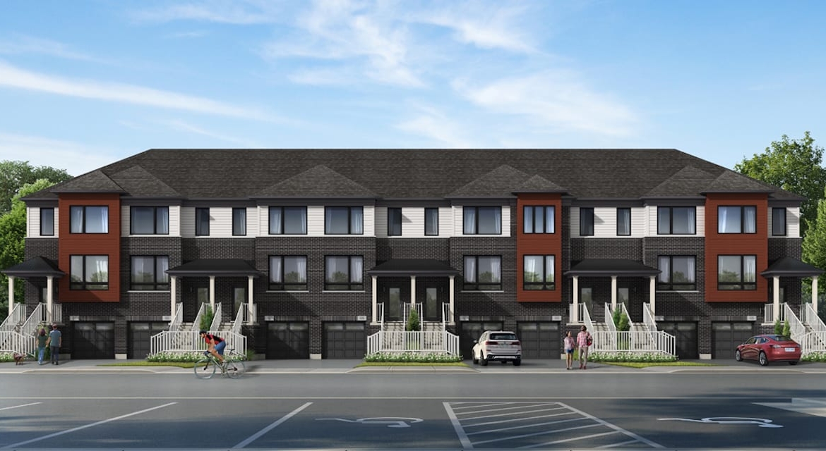 Rendering of Sora Towns exterior front view