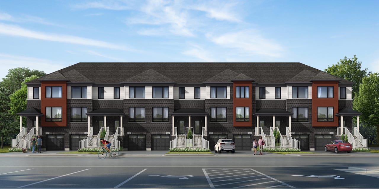 Rendering of Sora Towns exterior front view
