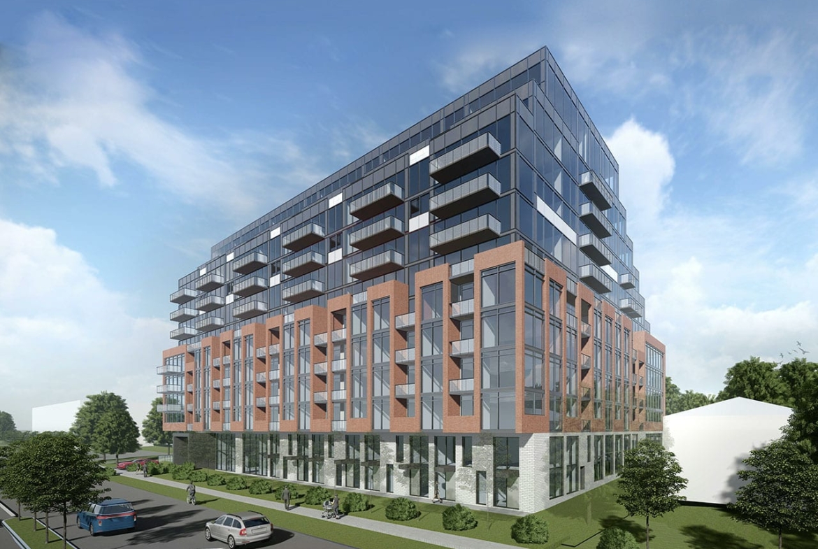 Rendering of Wilson West Condos exterior