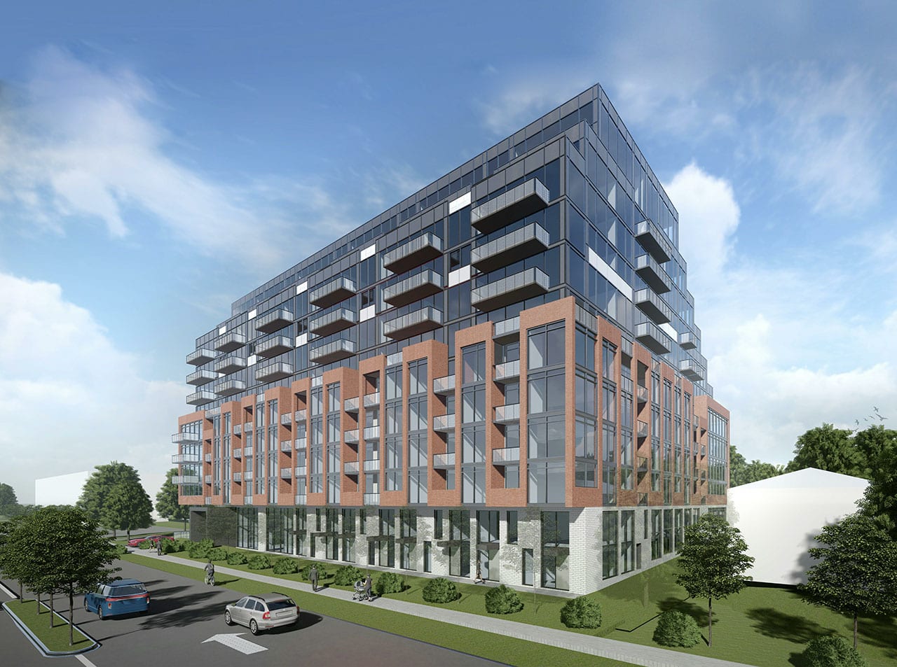 Rendering of Wilson West Condos exterior
