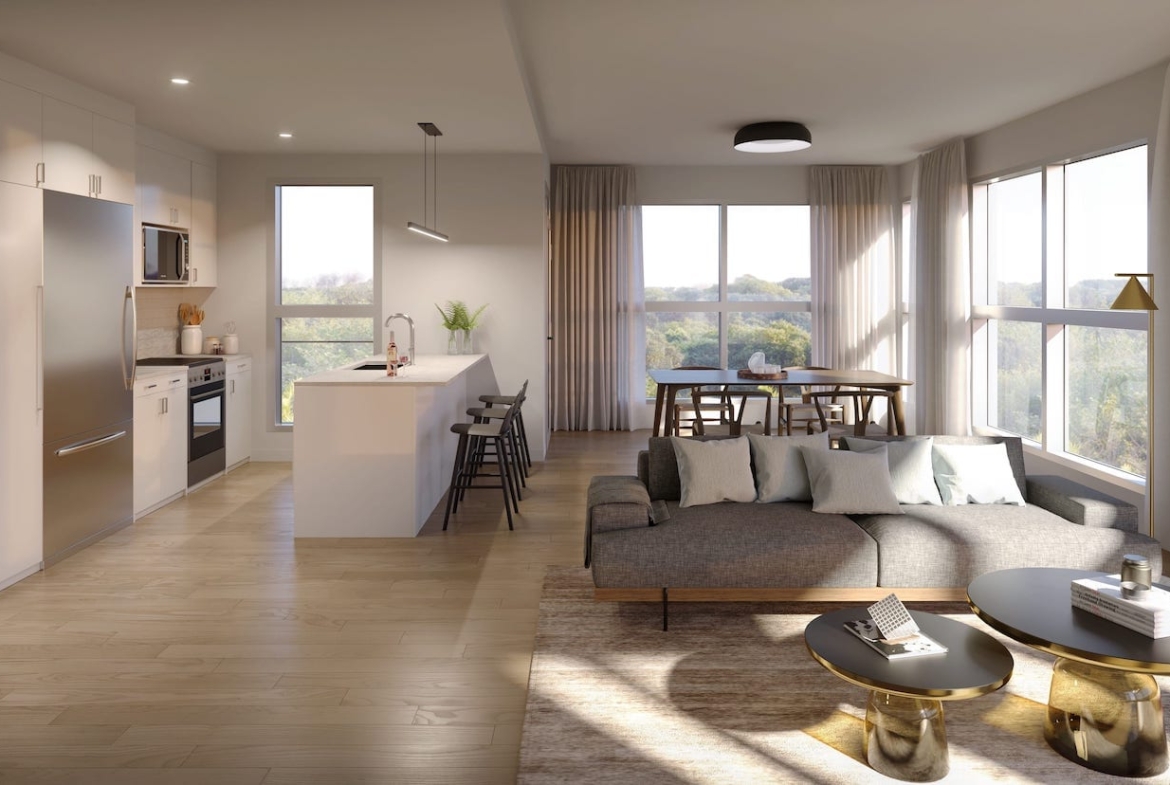 Rendering of East Hills Crossing Se4 suite interior