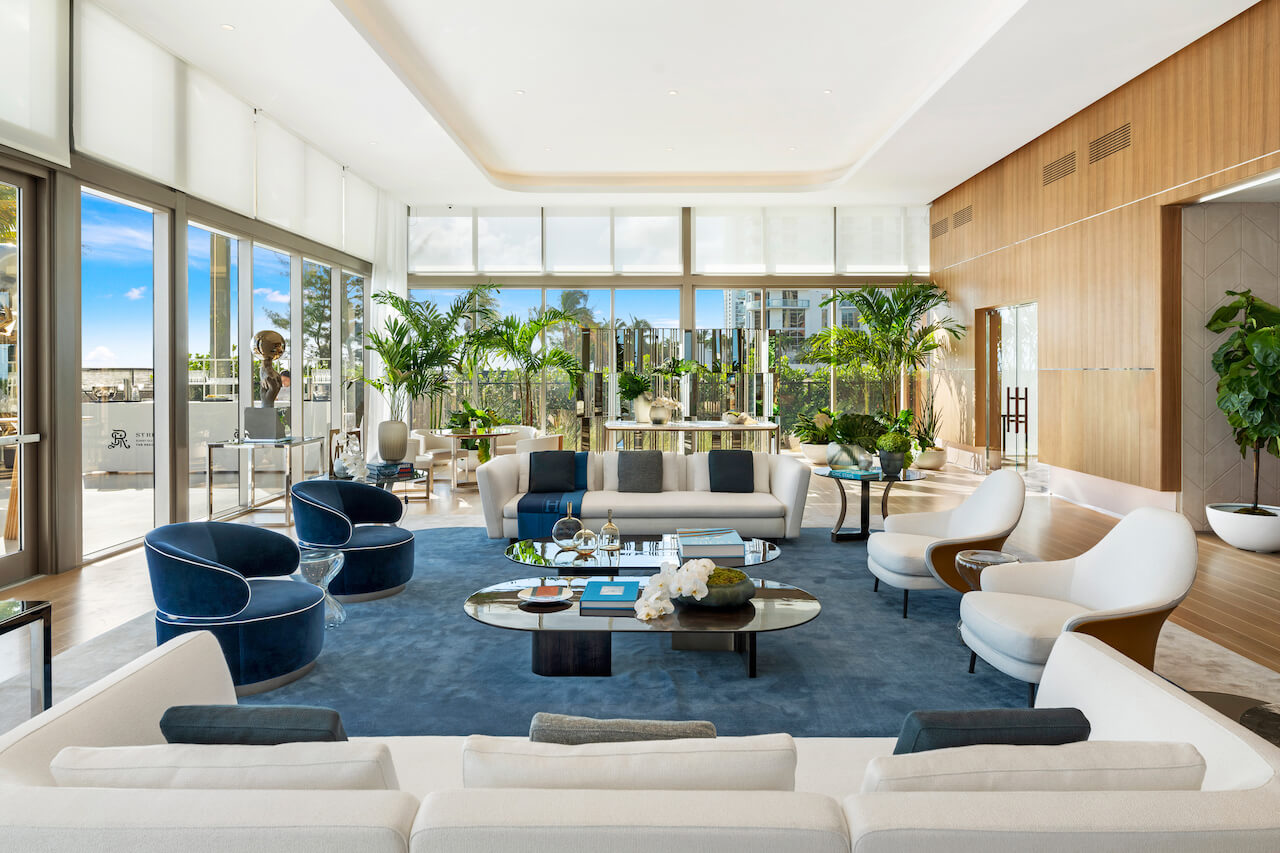St. Regis Residences Sunny Isles Beach lobby seating