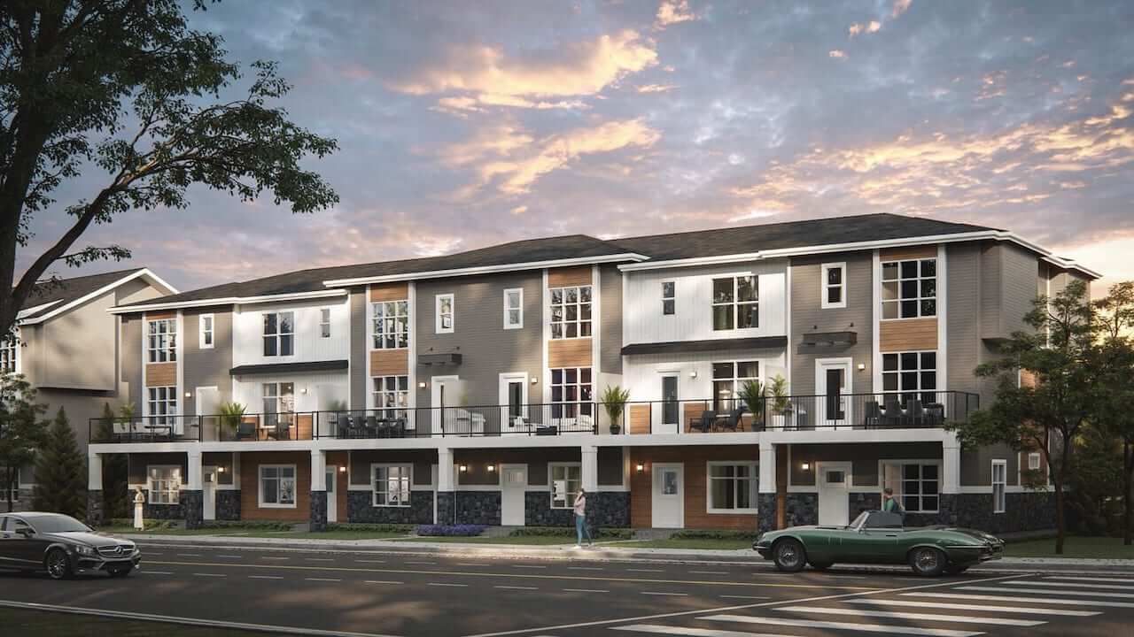 Exterior rendering of Briarfield in Calgary by Truman Homes