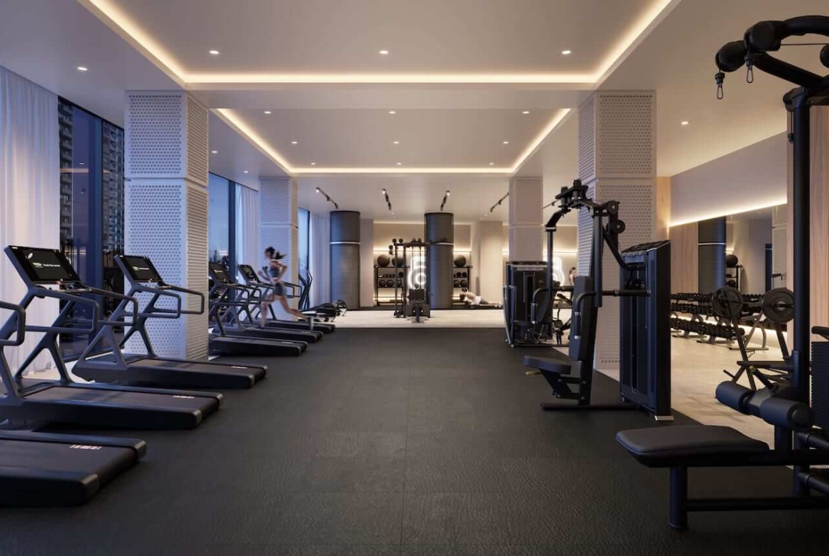 Rendering of Kipling Station Condos fitness centre