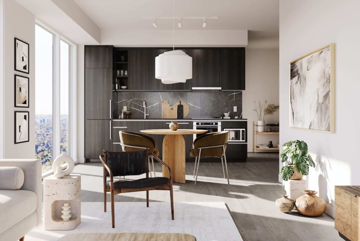 Rendering of Kipling Station Condos suite interior C