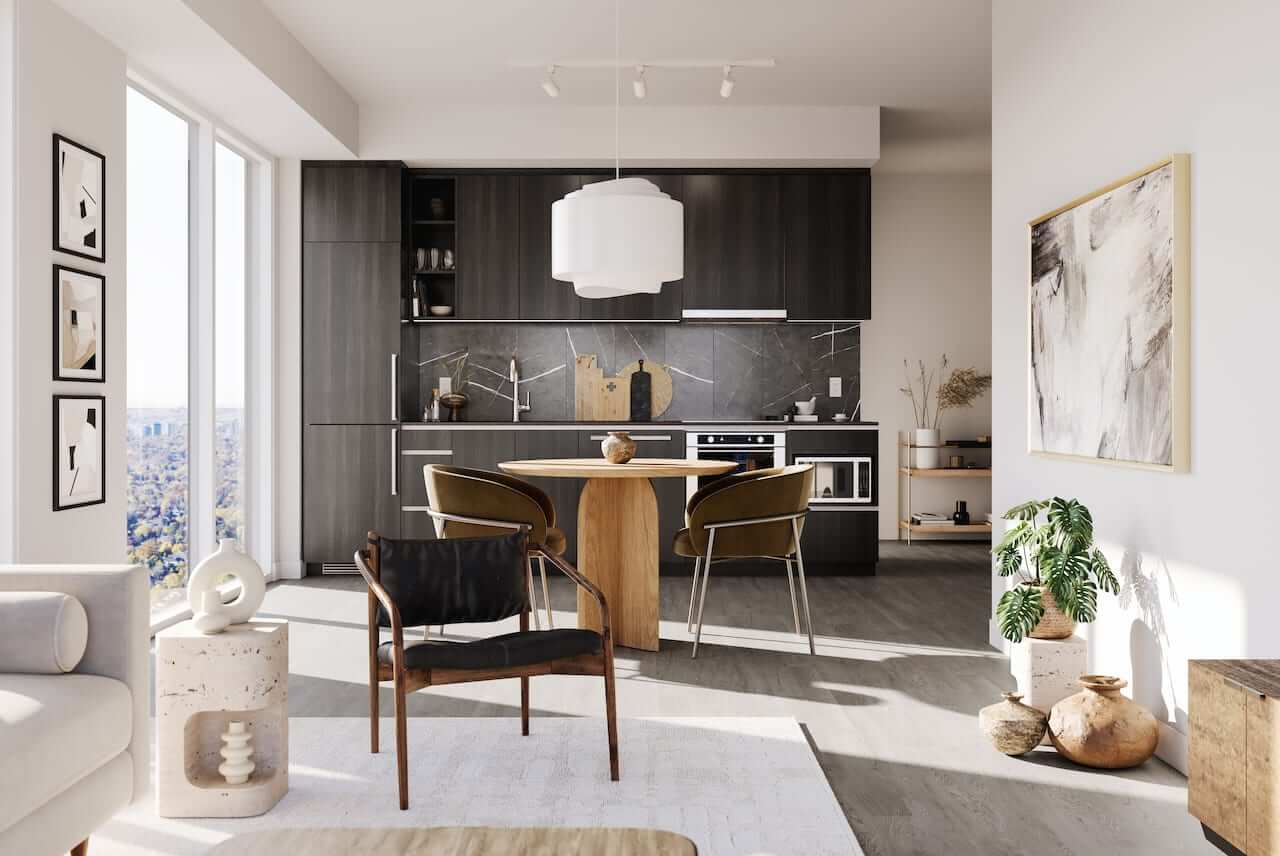 Rendering of Kipling Station Condos suite interior C