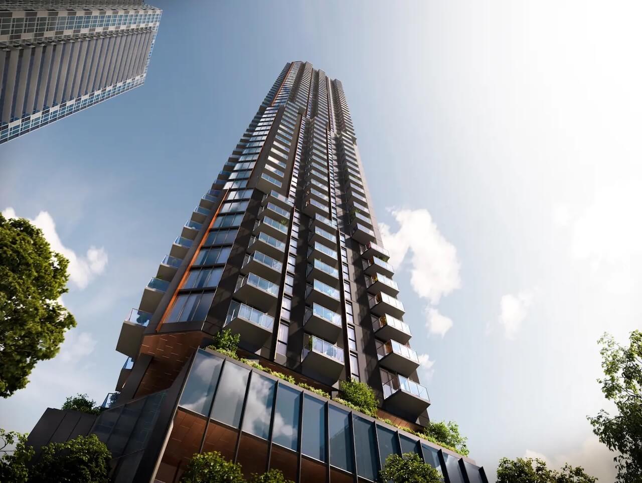 Rendering of Kipling Station Condos exterior