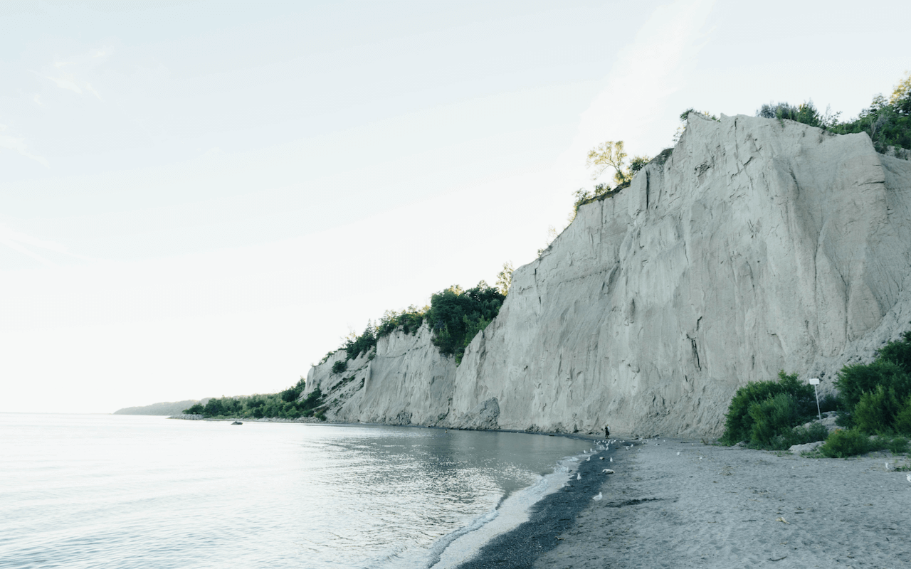 Scarborough Bluffs beach view near Residences at Bluffers Park