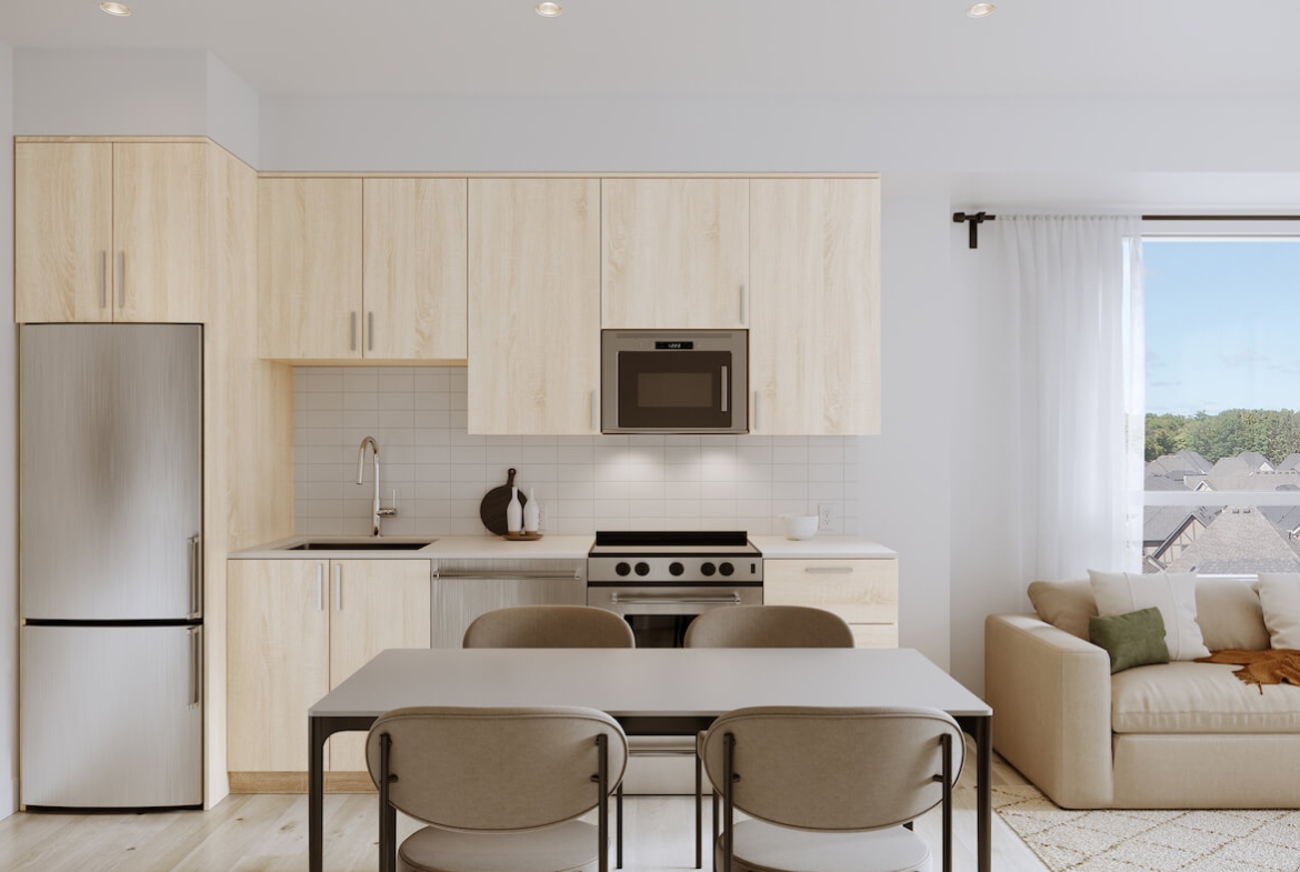 Rendering of Carding House Condos kitchen light