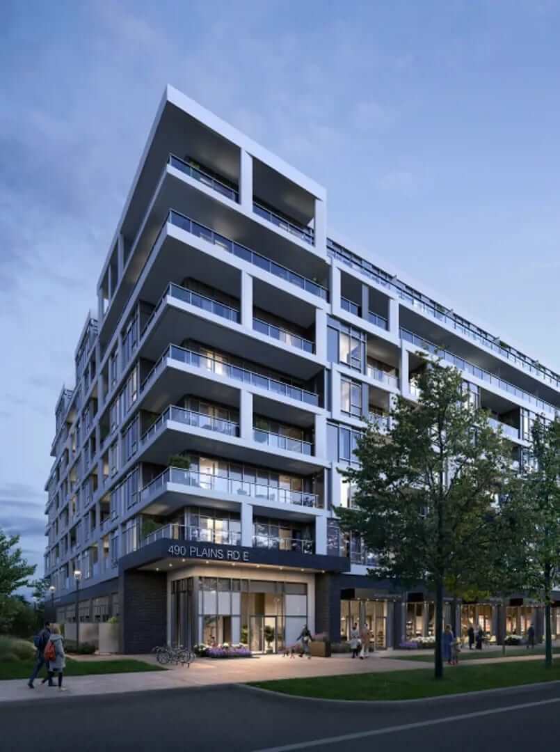 Rendering of Northshore exterior at dusk