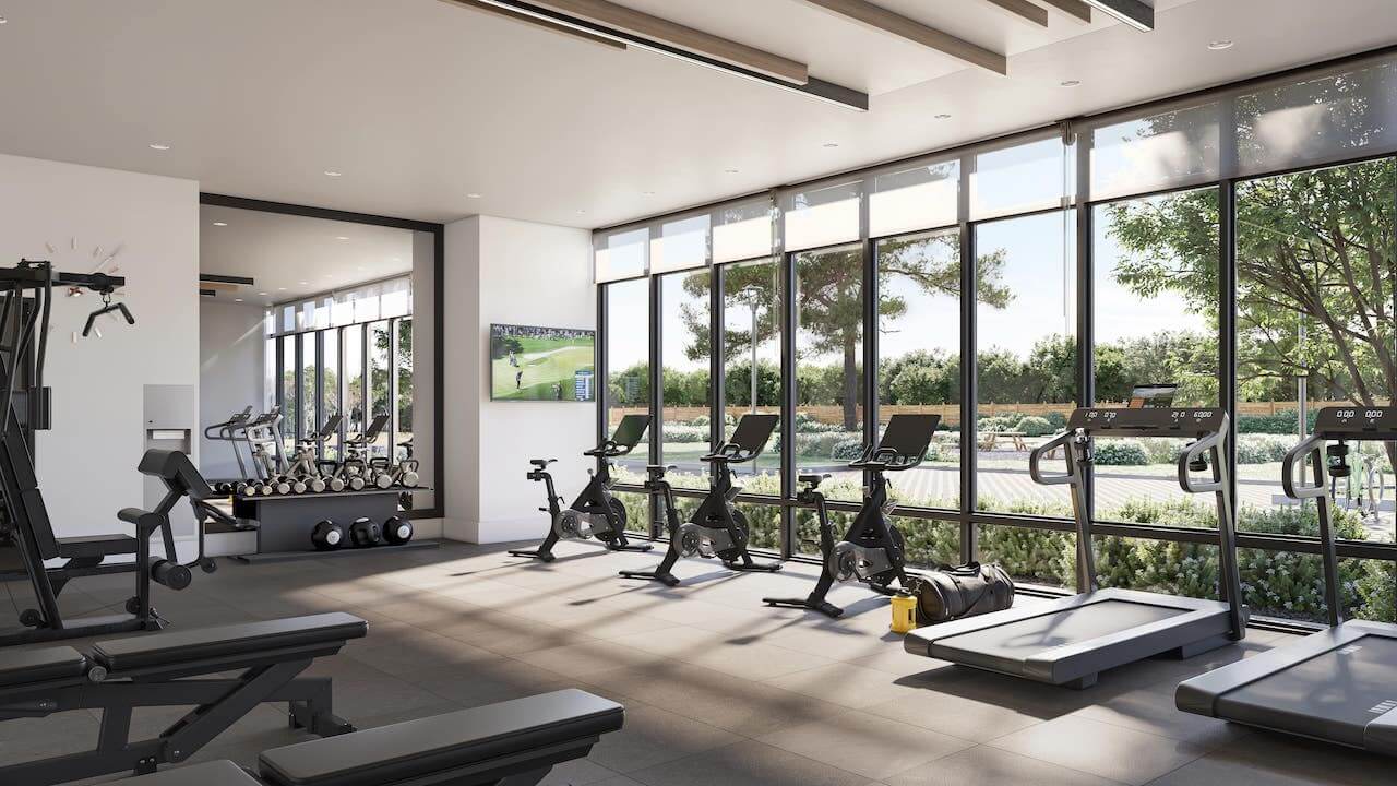 Rendering of Northshore Condos fitness centre