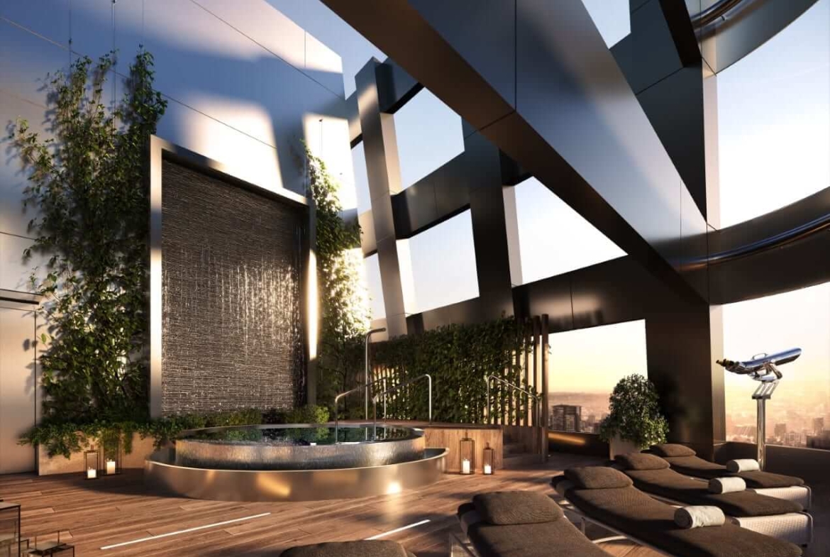 Rendering of CURV Condos Sky spa