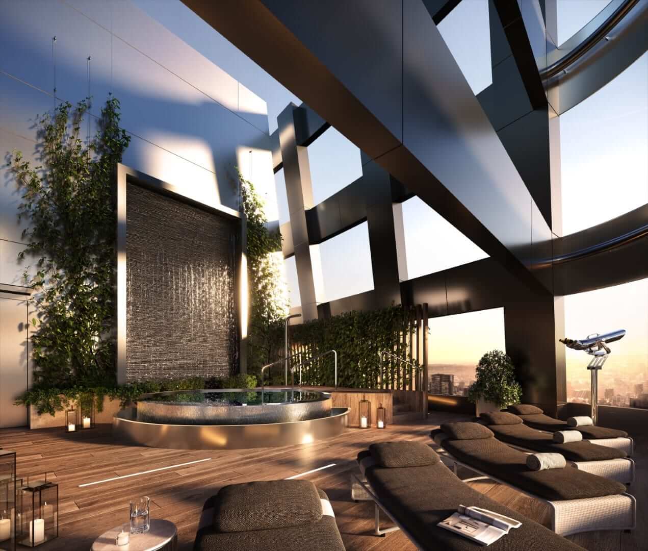 Rendering of CURV Condos Sky spa