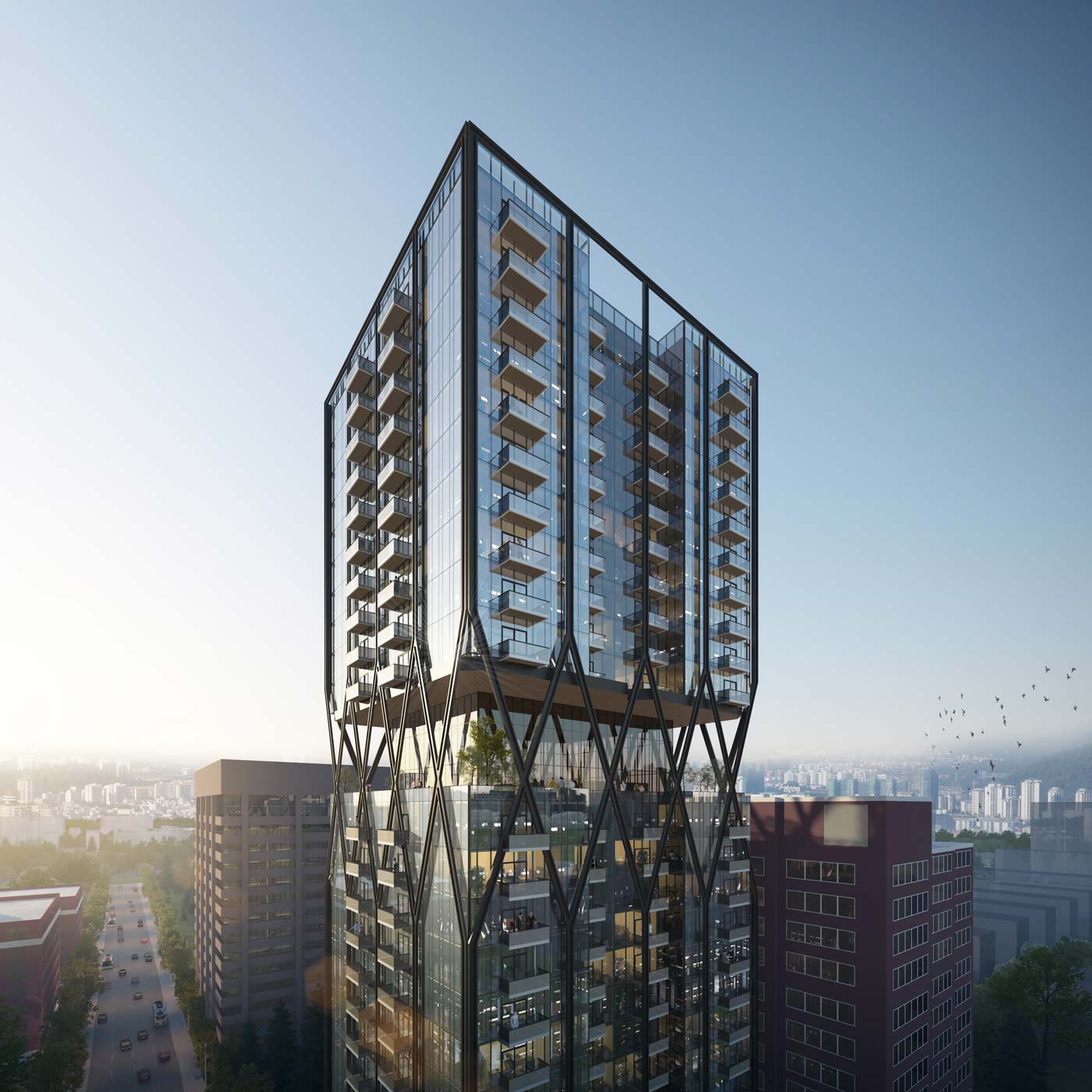 Exterior rendering Imperia Condos
