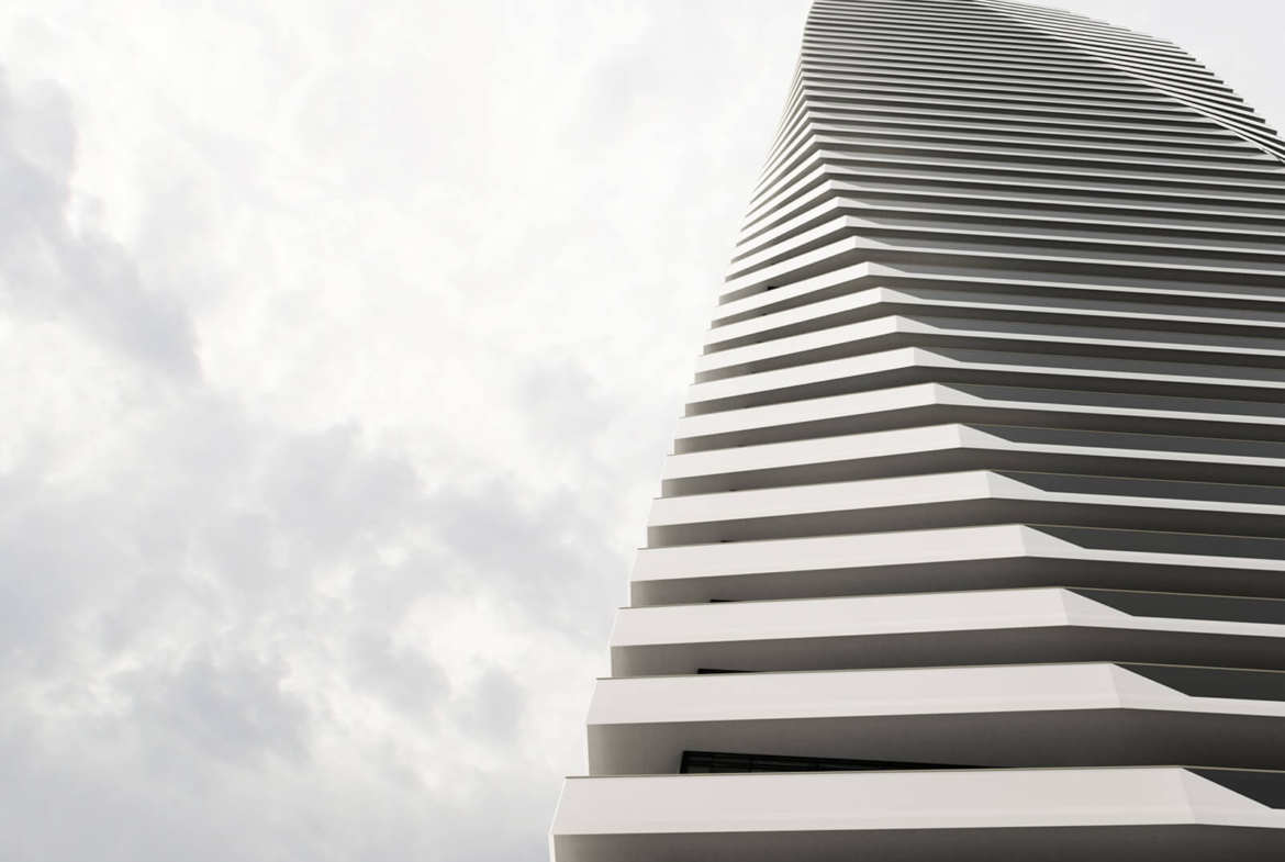Rendering of M6 Condos at M-City exterior view