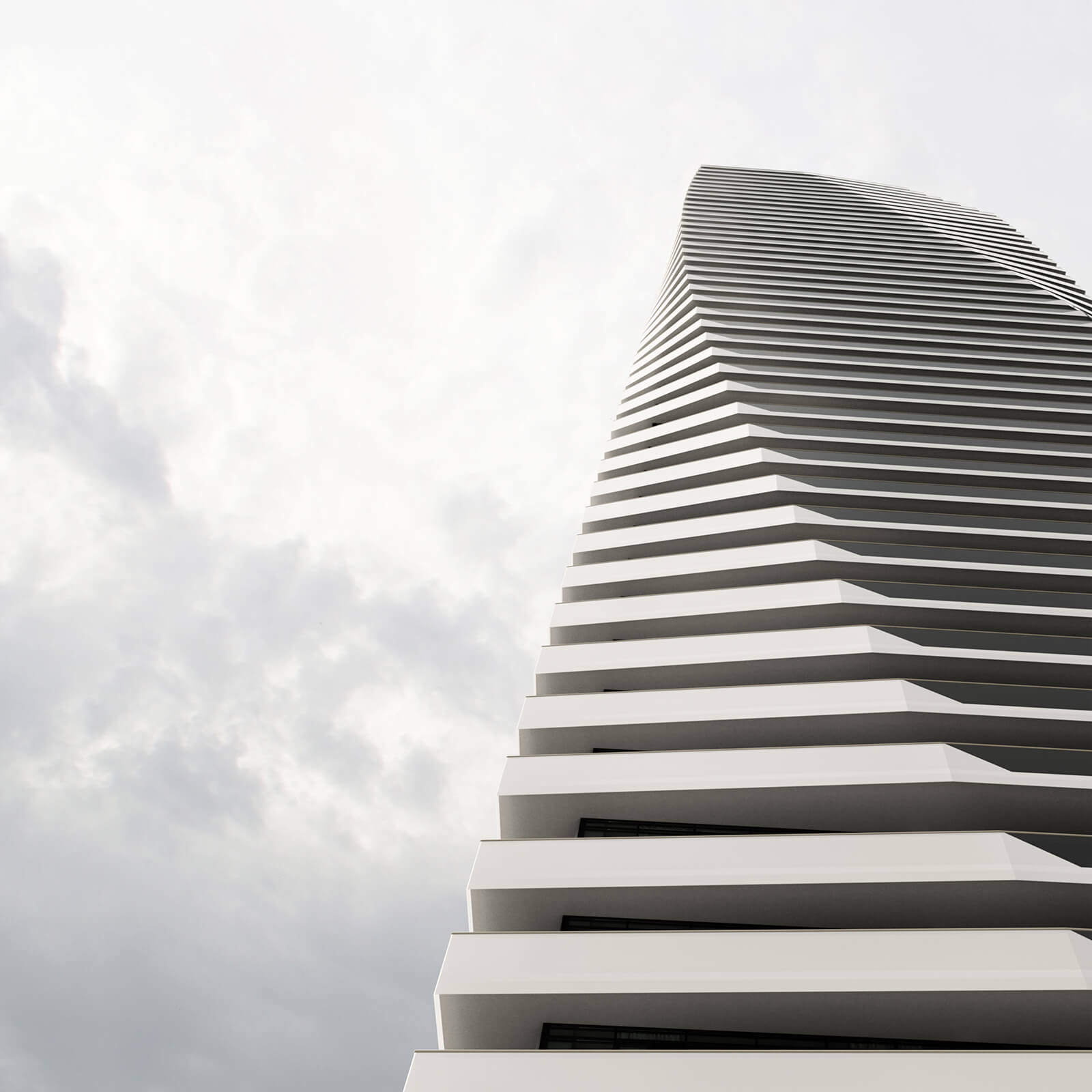 Rendering of M6 Condos at M-City exterior view