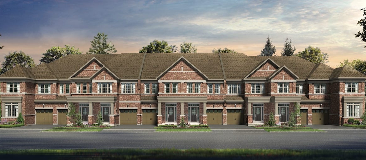 Rendering of New Seaton exterior towns front view