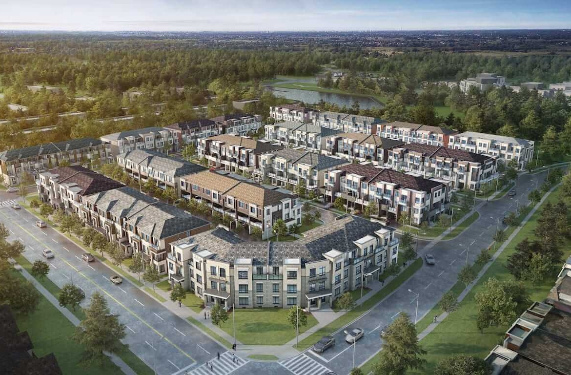 Aerial rendering of NAVA Oakville
