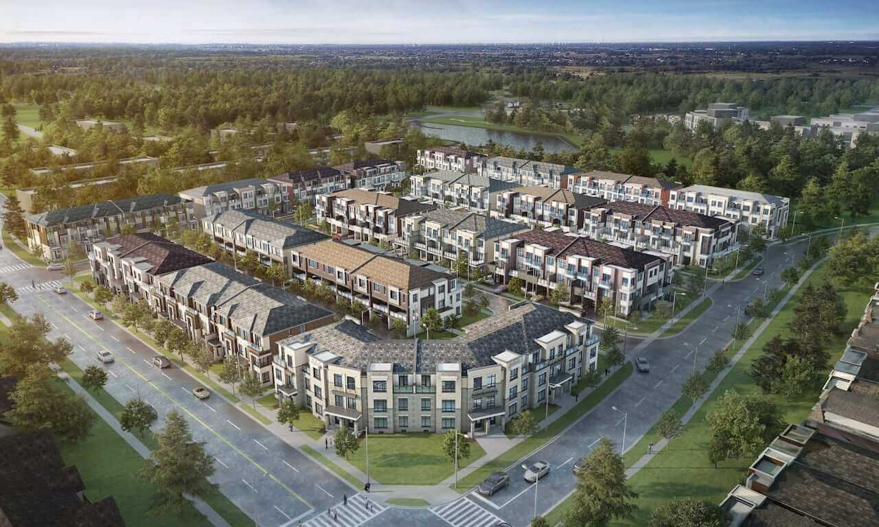 Aerial rendering of NAVA Oakville