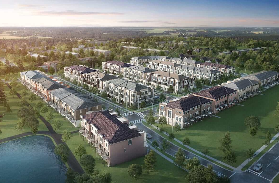 Rendering of NAVA Oakville aerial