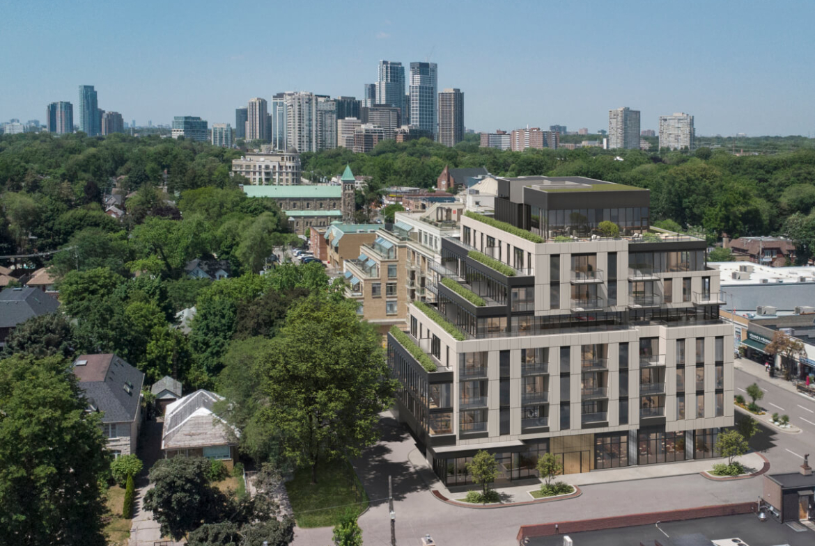 Exterior rendering of Windsor House aerial
