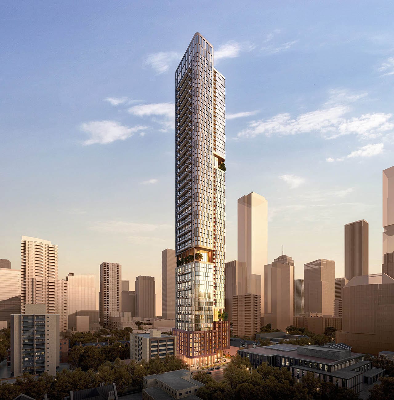 Rendering of 135 Isabella Condos full view exterior